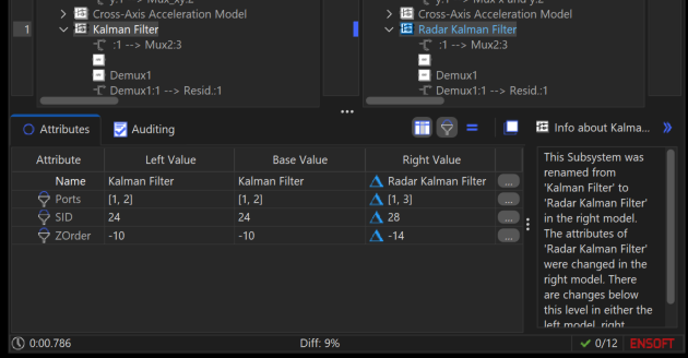 Subsystem name change detected after filter refinement